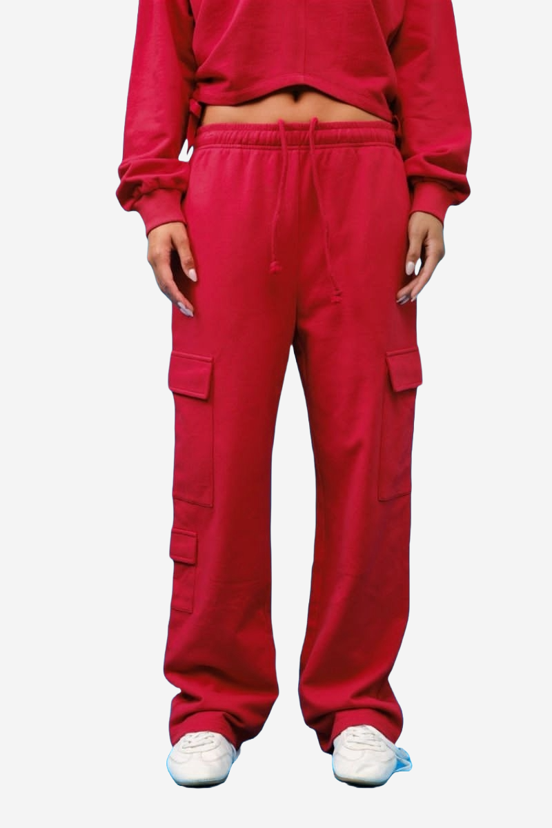 SPORTY THREE-PIECE RED SET