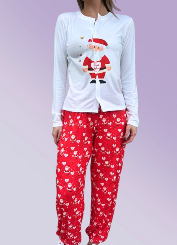 'I LOVE SANTA' PIJAMA SET