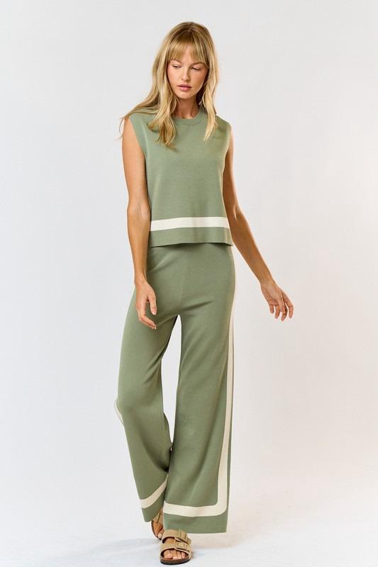 SAGE GREEN PANT SET